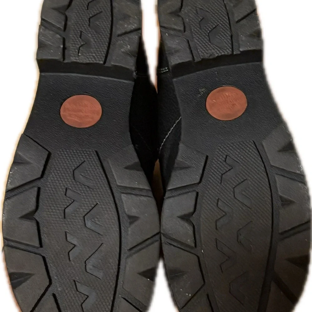 Harley Davidson Black Leather Lace-Up Boots women’s size 6 1/2 - Picture 3 of 6